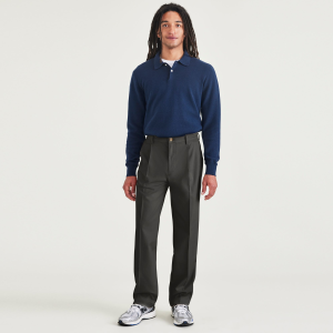 Signature Iron Free Khakis. Pleated. Relaxed Fit with Stain Defender®